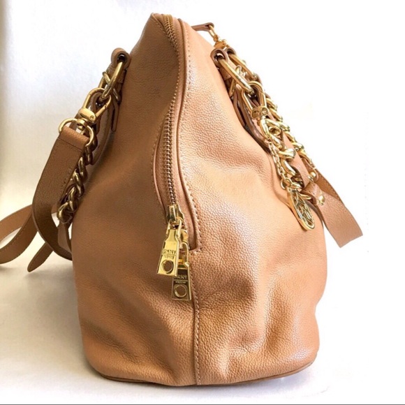 DKNY Tan/Camel Round Satchel - Picture 5 of 8